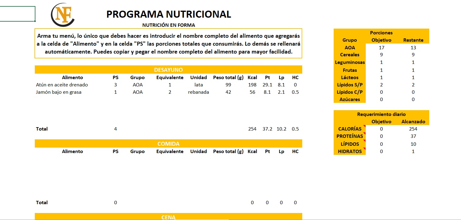 Calculadora Nutricional